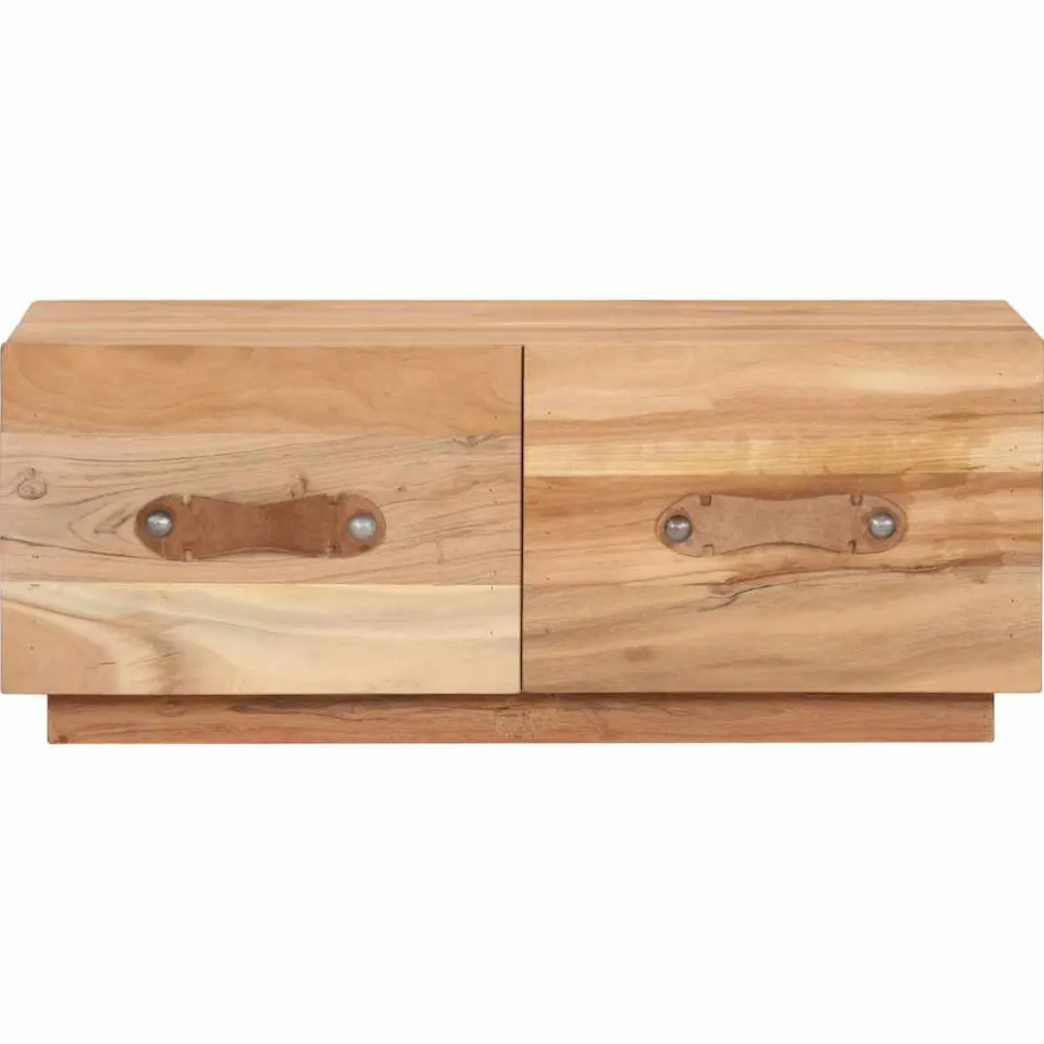 vidaXL Salontafel 90x50x35 cm massief gerecycled hout bruin, foto 3