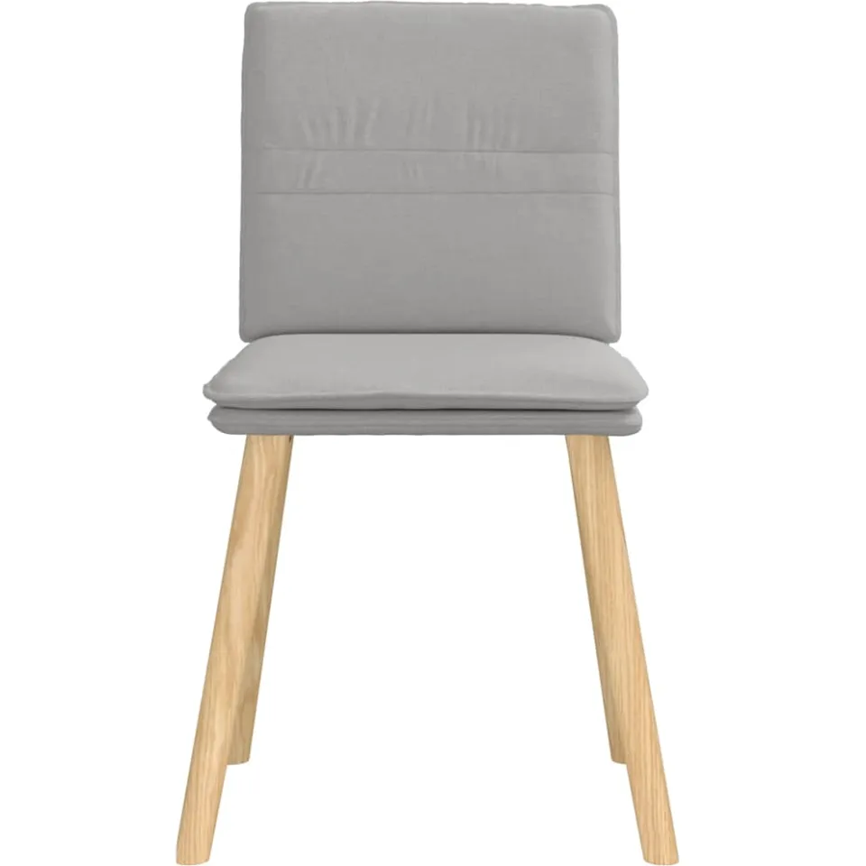 vidaXL Eetkamerstoelen 4 st stof wolk grijs, foto 4