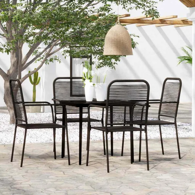 vidaXL 5-delige Tuinset zwart, foto 2
