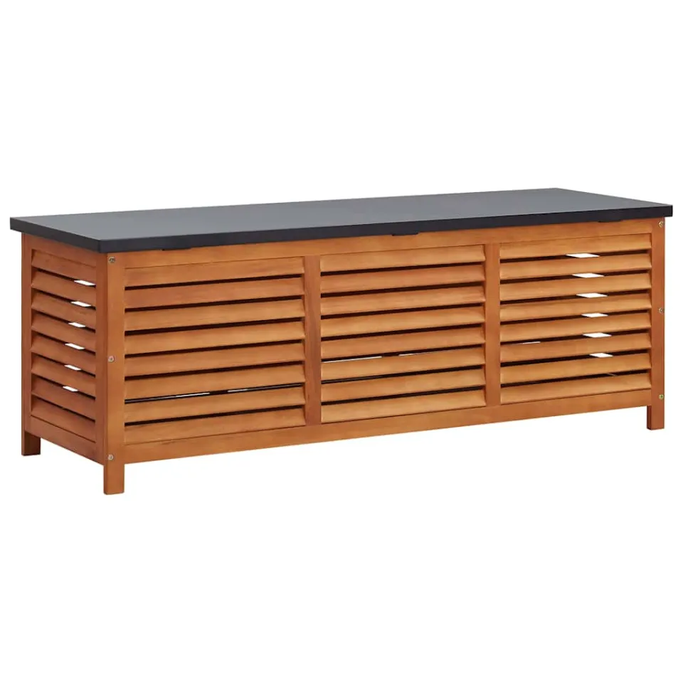 vidaXL Tuinbox 150x50x55 cm massief eucalyptushout bruin, foto 3