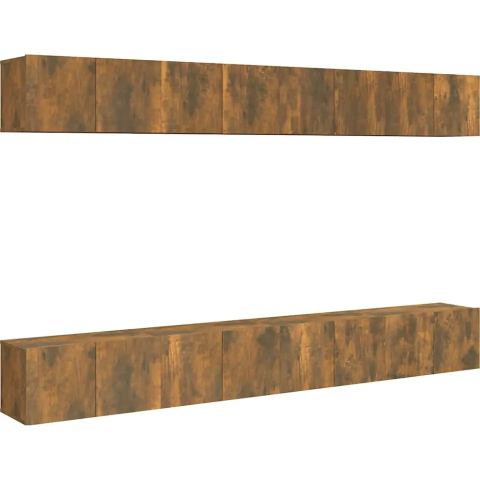 vidaXL Tv-meubelen 8 st 60x30x30 cm bewerkt hout gerookt eikenkleurig, foto 3