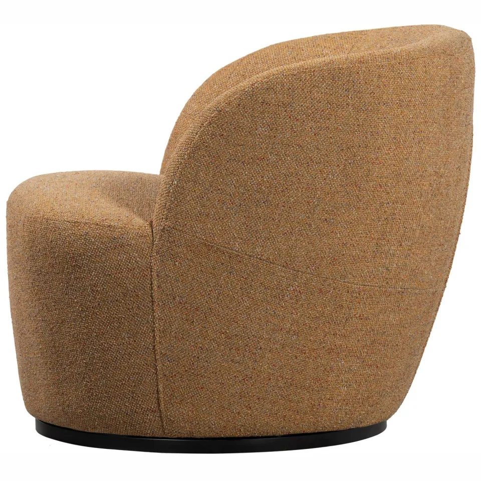 WOOOD Serra Draaifauteuil - Melange Stof - Naturel - 68x70x77, foto 3