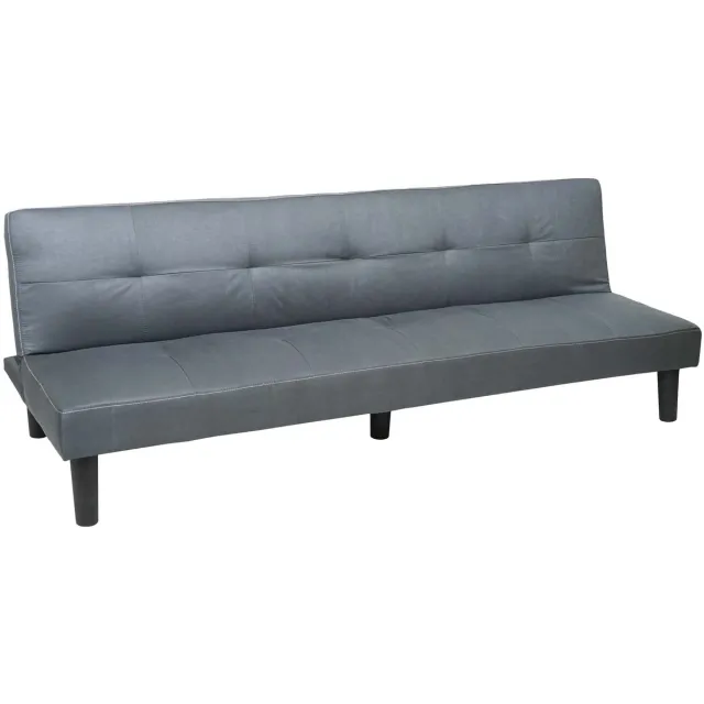 MCW 3-zits bank MCW-G11, slaapbank logeerbed slaapbank, slaapfunctie 195cm ~ stof/textiel, grijs