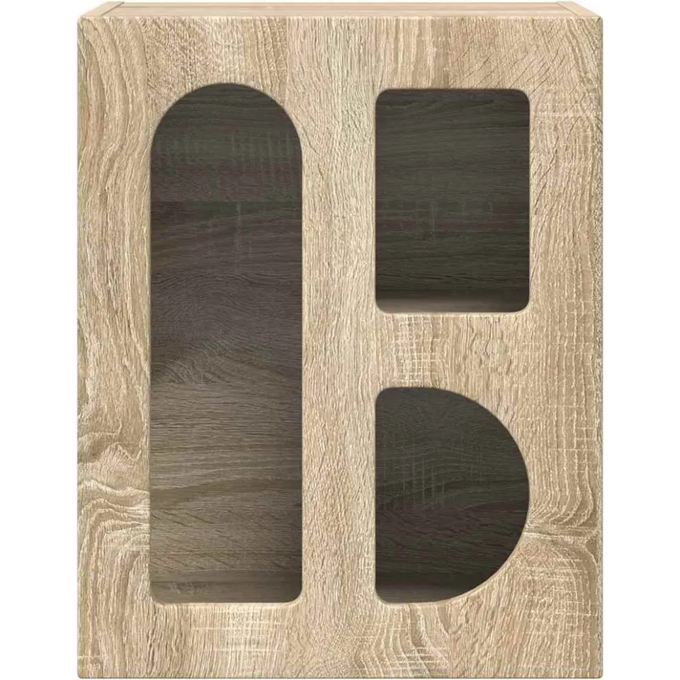 vidaXL Nachtkastje ELST Sonoma Eiken 40 x 35 x 50 cm Bewerkt hout, foto 3