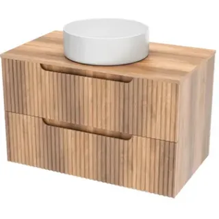 Aurlane Wastafelonderkast Emilien 45cm - Hout - Met 2 Lades