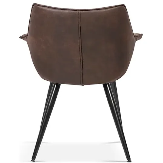 armstoel Bodil bruin, foto 3