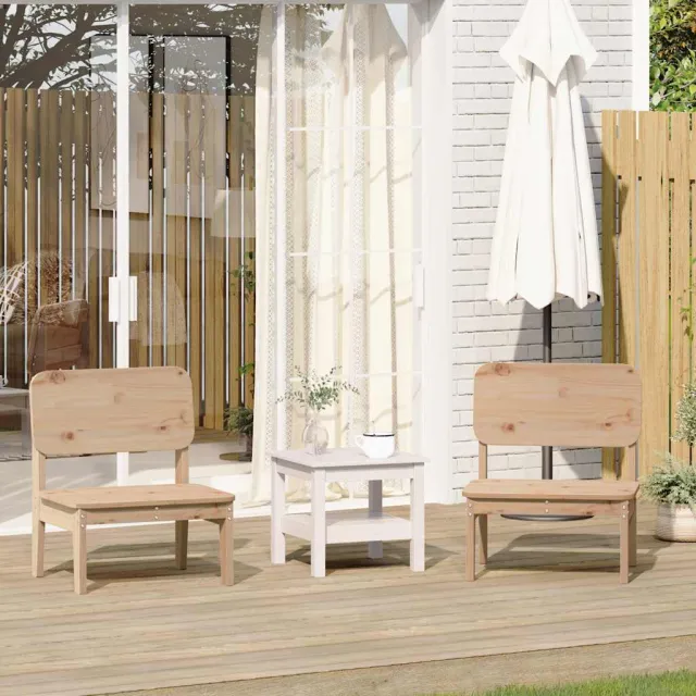 vidaXL Tuinstoelen 2 st 60x52,5x72 cm massief grenenhout bruin