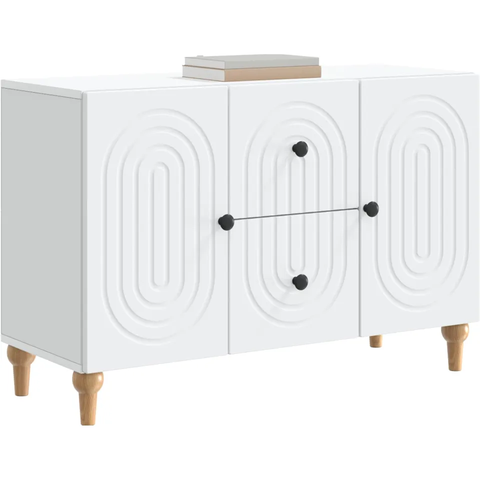 vidaXL TV-kast met lade Wit 89 x 34,5 x 60 cm Bewerkt hout
