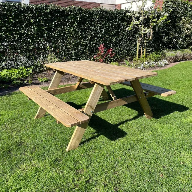IJsseloutdoor Picknicktafel Budget | Geïmpregneerd | 140 cm Buiten