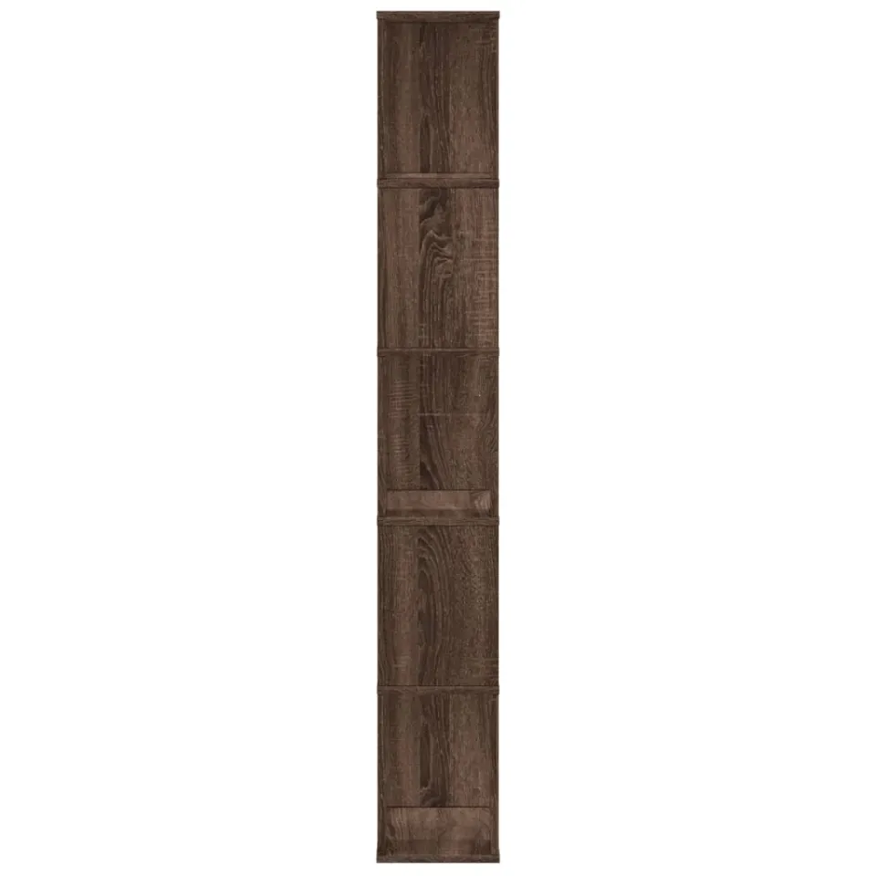 vidaXL Boekenkast 5-laags 45x23,5x162,5 cm hout bruin eikenkleurig, foto 3