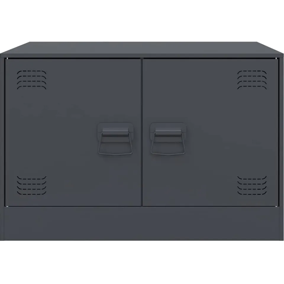 vidaXL Salontafel 67x50x44 cm staal antracietkleurig, foto 4