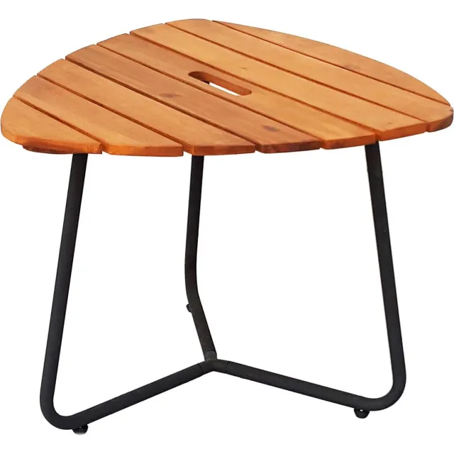 SenS-Line Tommy sidetable - Acacia - 48x48x39 cm Zwart
