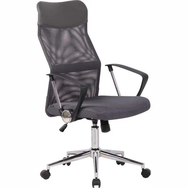 CLP Korba Bureaustoel - Voor volwassenen - Ergonomisch - Mesh - grijs