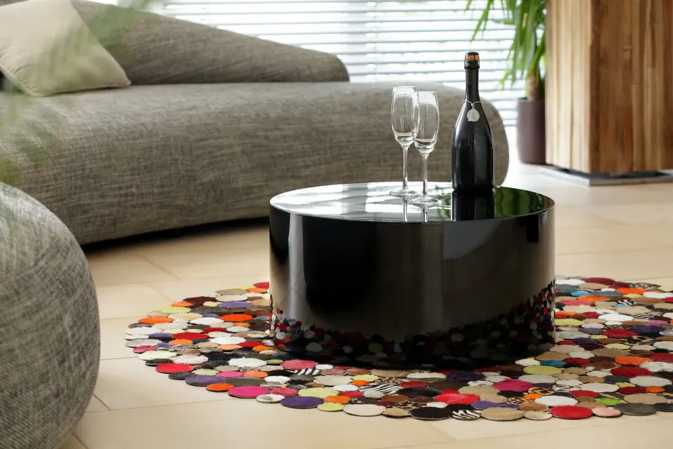 Salontafel Elvina hoogglans zwart, foto 2