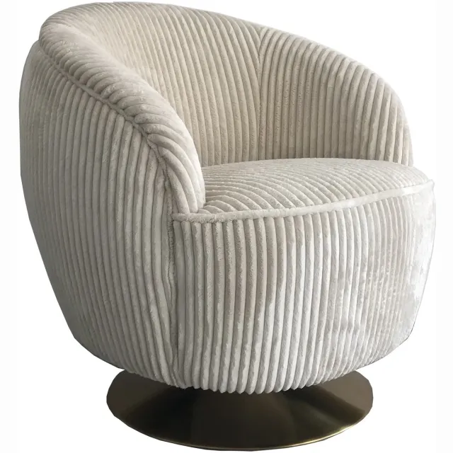 Sleepking Fauteuil / Draaifauteuil Hina - 100% linnen - Gebroken Wit