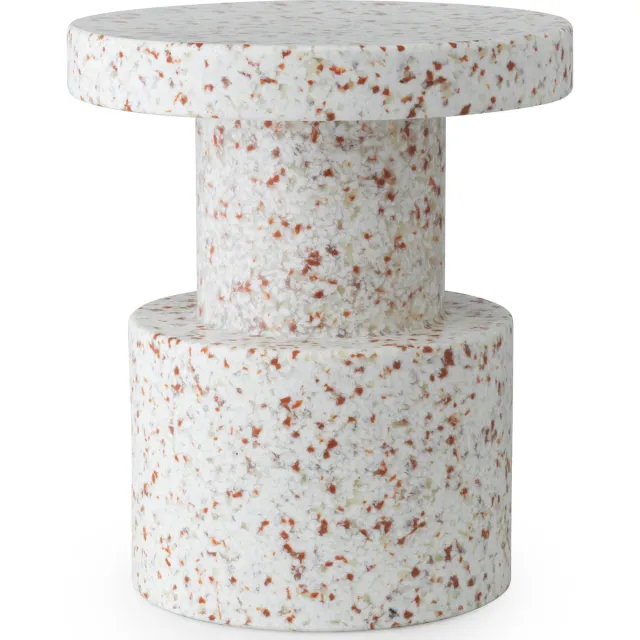 Normann Copenhagen Bit Stool - Bijzettafel Wit - H 42 x Ø 36 cm