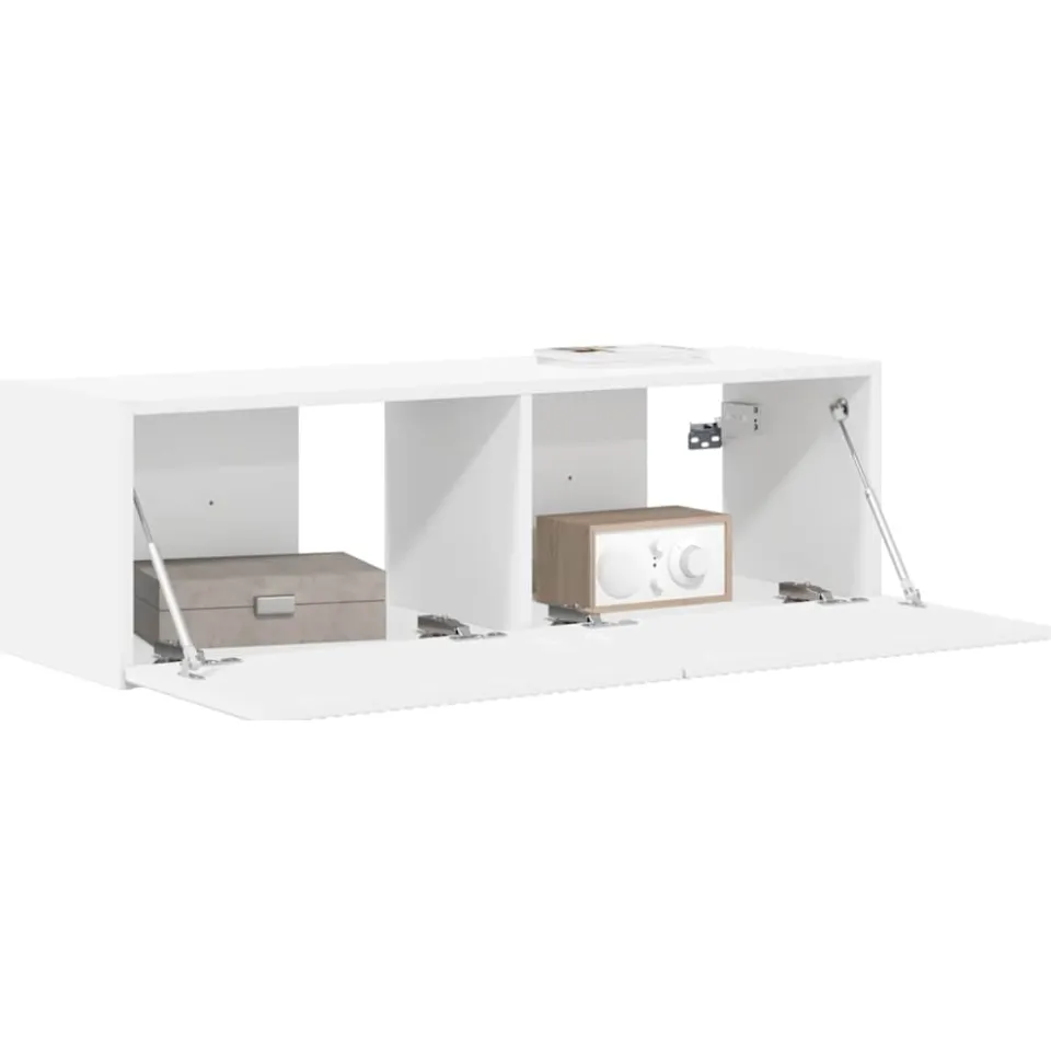 vidaXL TV Wandkast 98 x 31 x 29,5 cm Wit Bewerkt hout, foto 3