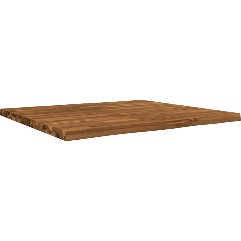 vidaXL Rechthoekig Tafelblad 100 x 80 x 3,2 cm Rechthoekig bruin