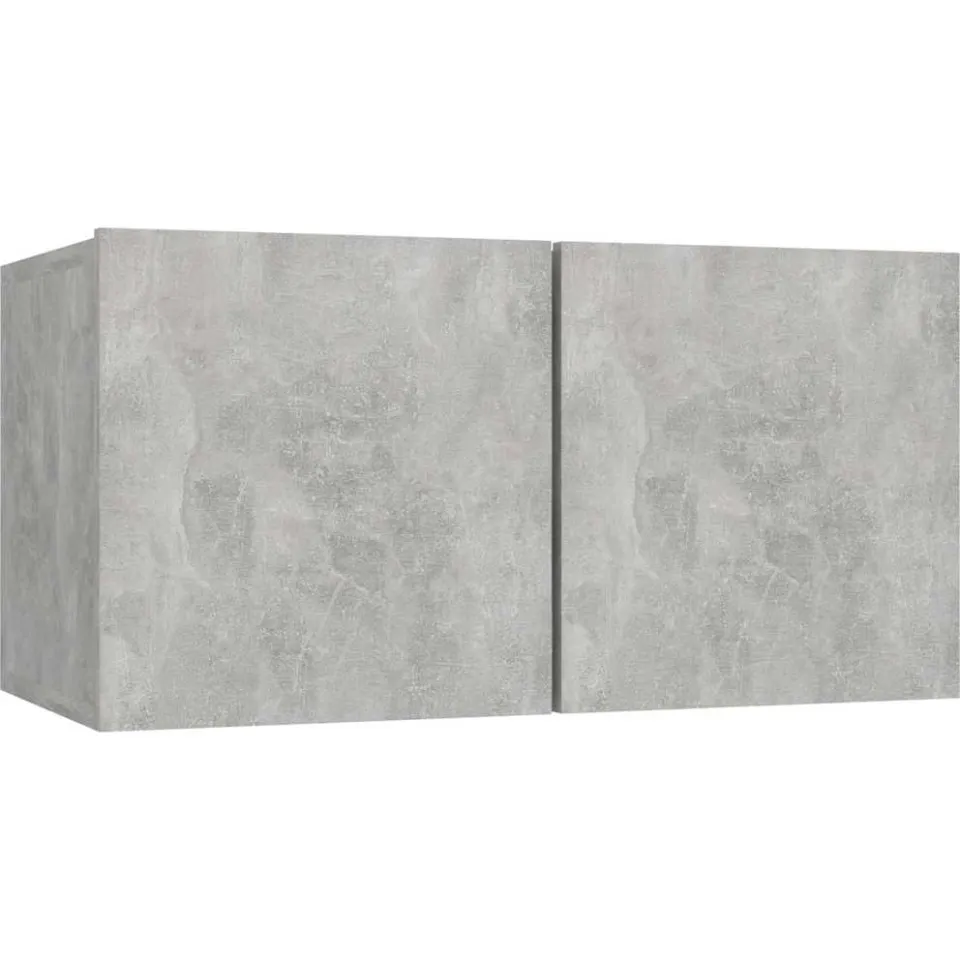 vidaXL Tv-hangmeubelen 3 st 60x30x30 cm betongrijs