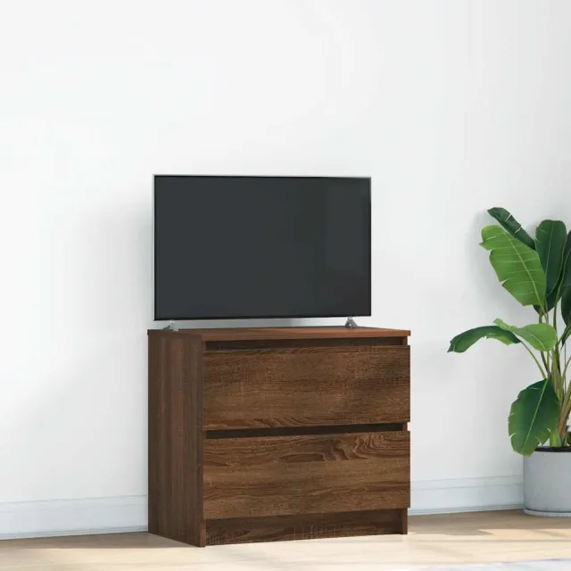 vidaXL Tv-meubel 60x35x54 cm bewerkt hout bruin eikenkleur