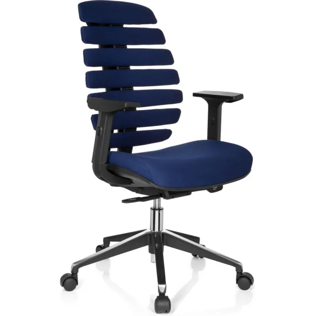 hjh office Ergo Line II - Bureaustoel - Stof - Blauw