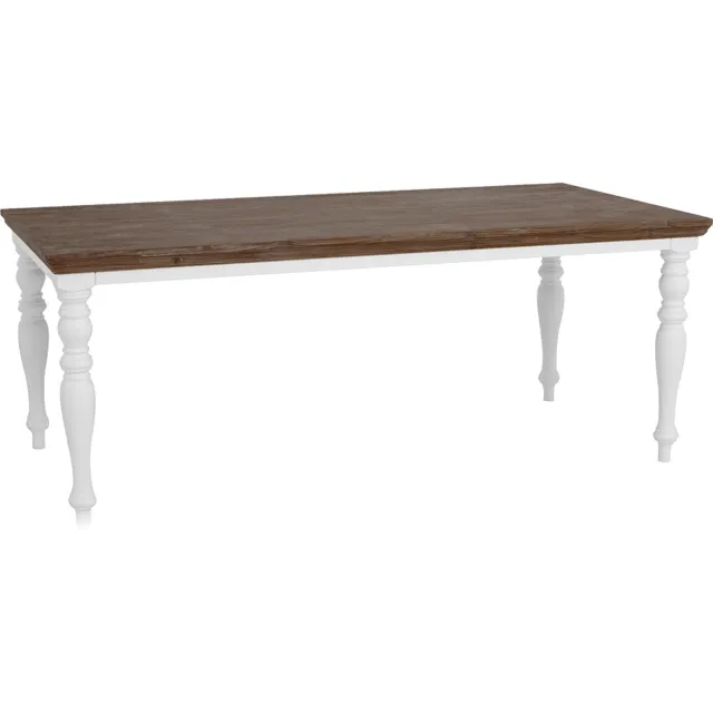 Tower Living Fleur eettafel - 180 cm sierpoot - wit
