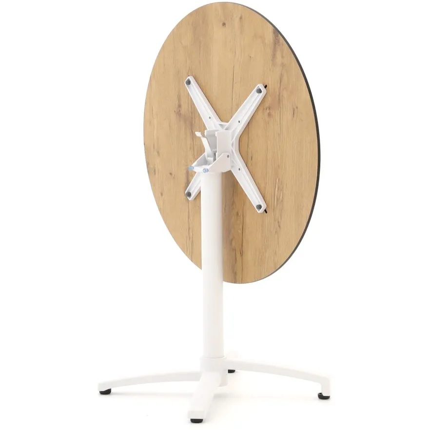 Bellagio tuinmeubelen Bellagio Canzo klaptafel ø 80cm (h:73cm) bruin, foto 5