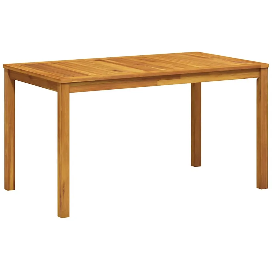 vidaXL Tuintafel 140x80x74 cm massief acaciahout bruin, foto 3