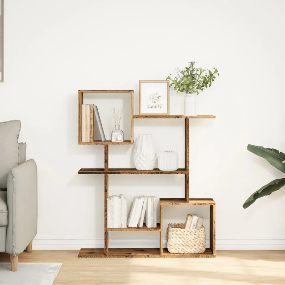 vidaXL Kamerscherm / boekenkast 92x29x112 cm hout oud houtkleurig bruin, foto 2