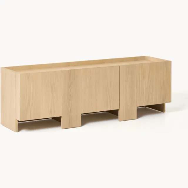 Westwing Collection Houten tv-meubel Arden Beige