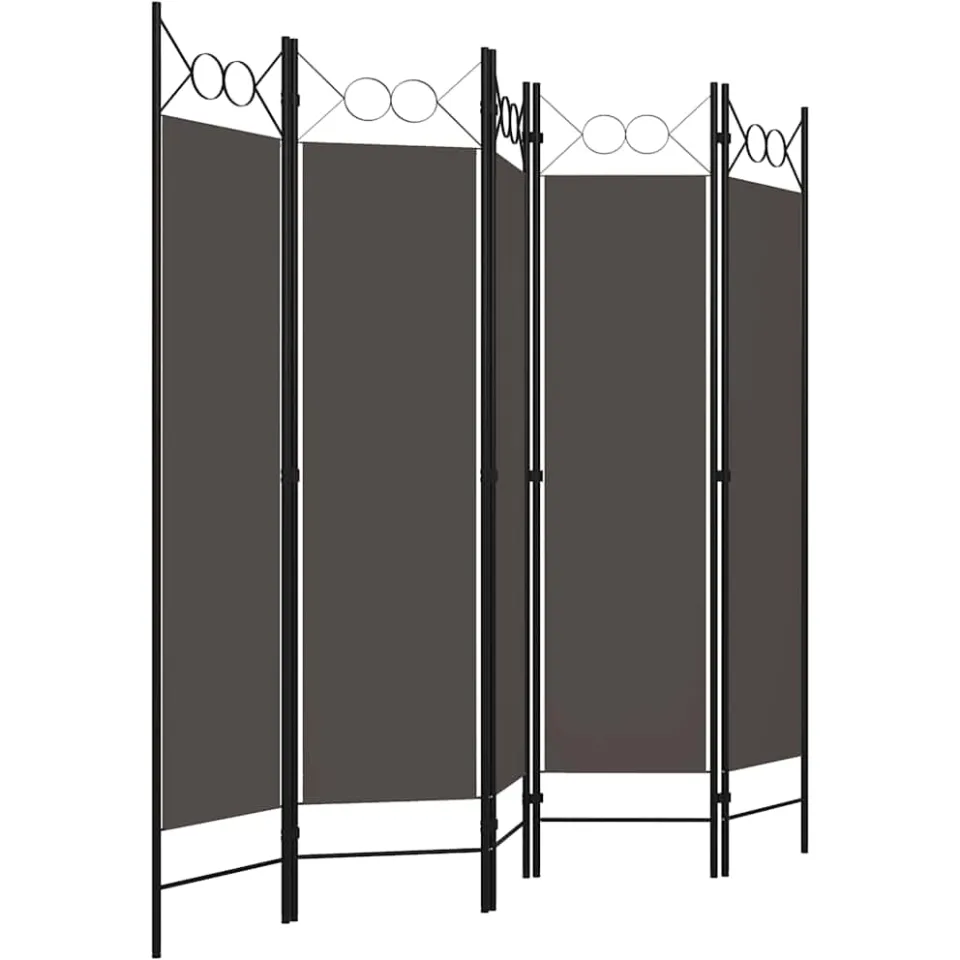 vidaXL Kamerscherm met 5 panelen 200x180 cm antraciet, foto 4