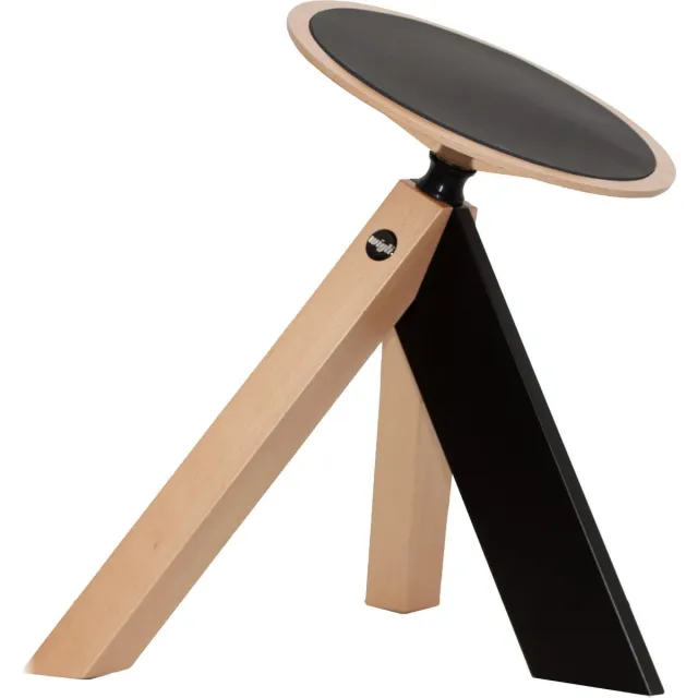 Wigli One ergonomische balstoel met kantelbare zitting voor een soepele rug - bureaustoel bruin