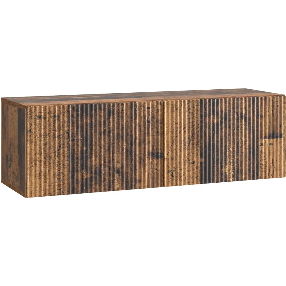 vidaXL Wandbeugel TV-kast 98 x 31 x 30 cm Oud hout Bewerkt hout Bruin