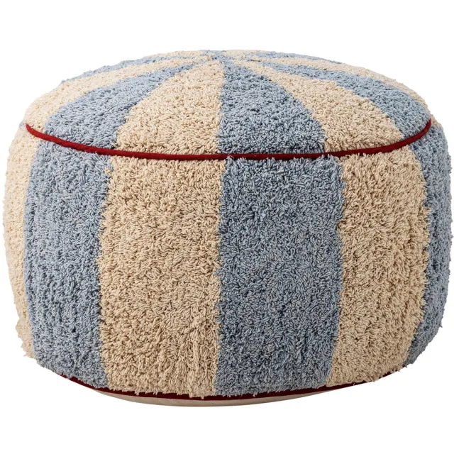 Bloomingville Mini poef Charoline blauw
