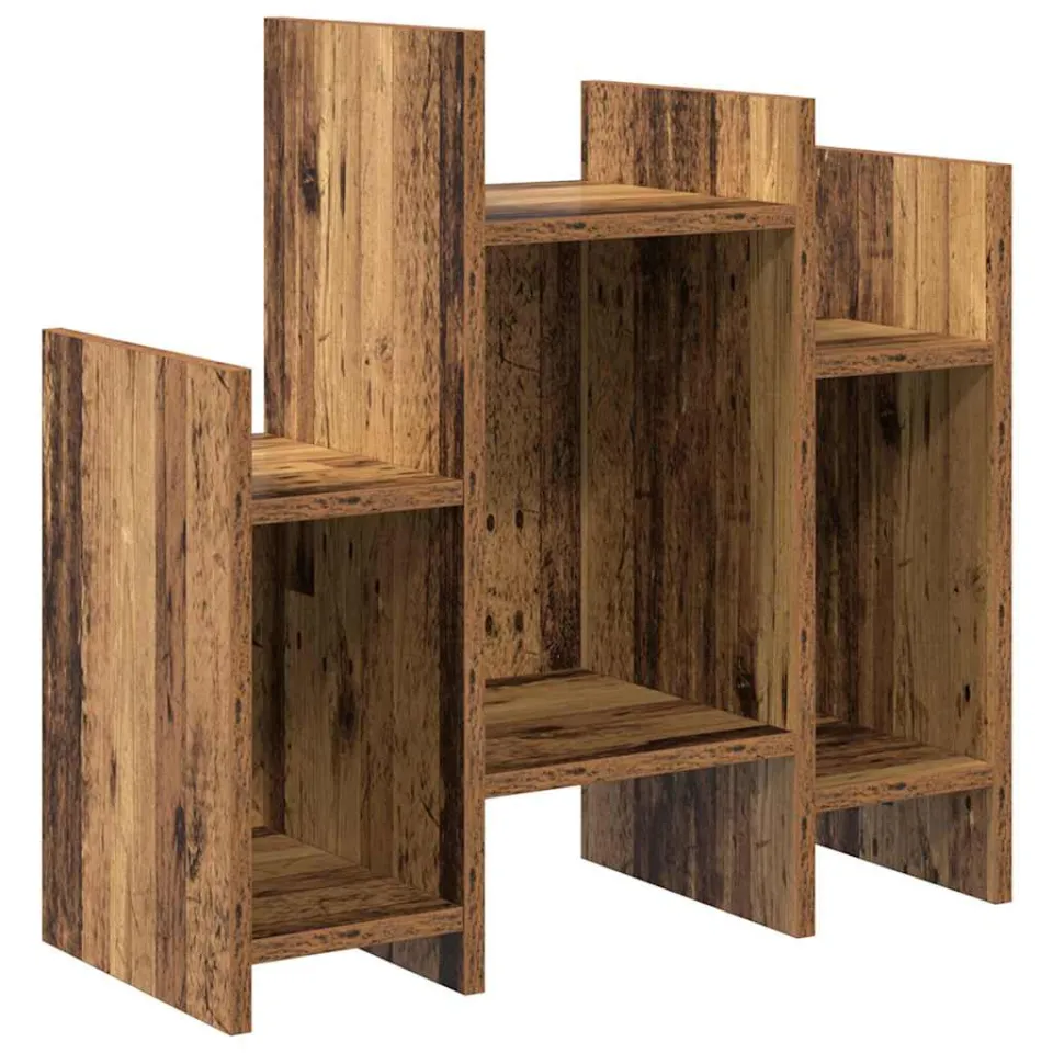 vidaXL Bijzetkast Oudhout 60 x 26 x 60 cm Bewerkt hout bruin, foto 3