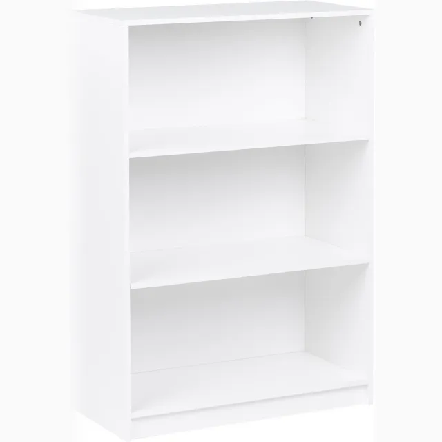 Beliani ZEHNA - Boekenkast 3 planken - Wit - 80 x 40 cm - Vezelplaat