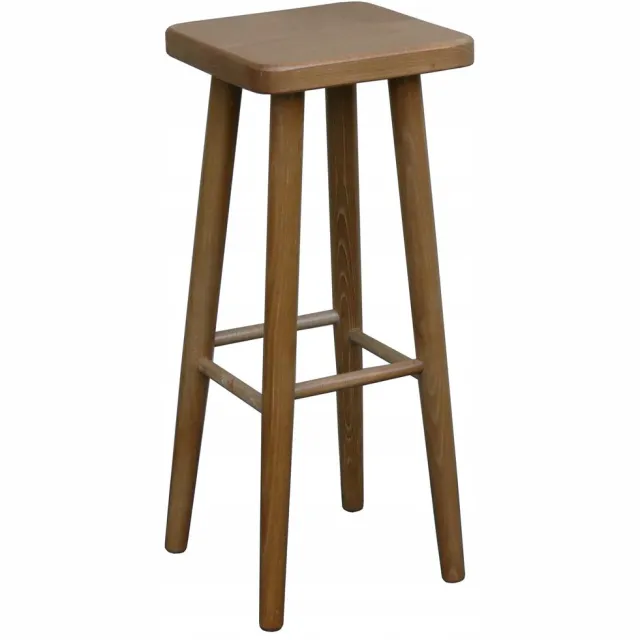 Metdrew Houten Bar Kruk 73cm Rustiek Eiken - Massief Beuken