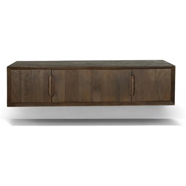 Livingfurn TV-Meubel Cortez Zwevend - 35x140x33cm Bruin