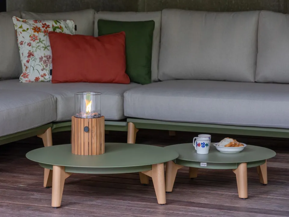 Bellagio tuinmeubelen Bellagio Esenta lounge tuintafel ø86 (h:21cm)/ø 68 (h:19cm) groen, foto 3