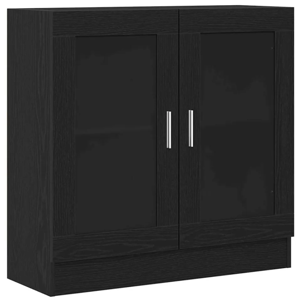 vidaXL Boekenkast 82,5 x 30,5 x 80 cm Zwart Eiken