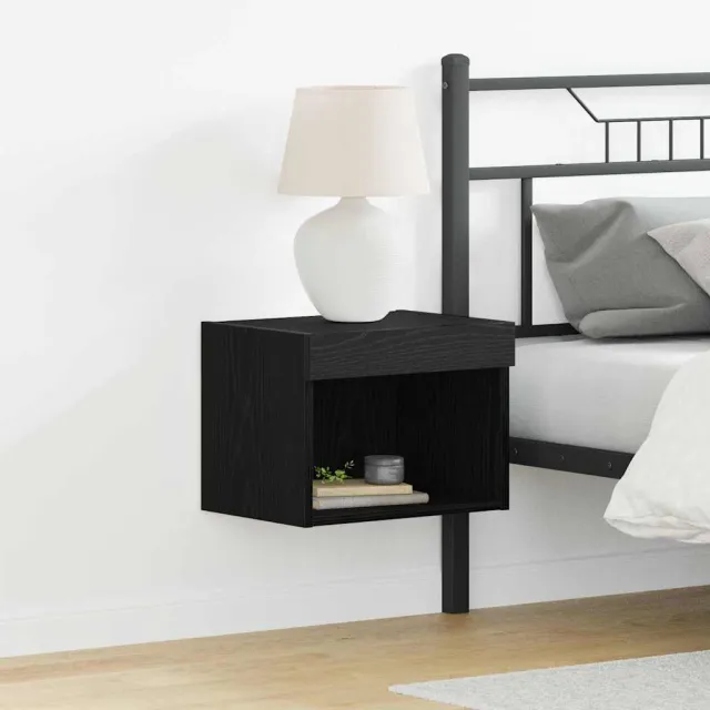 vidaXL Tv-meubelset 2 st Zwart Eiken Bewerkt hout, foto 2
