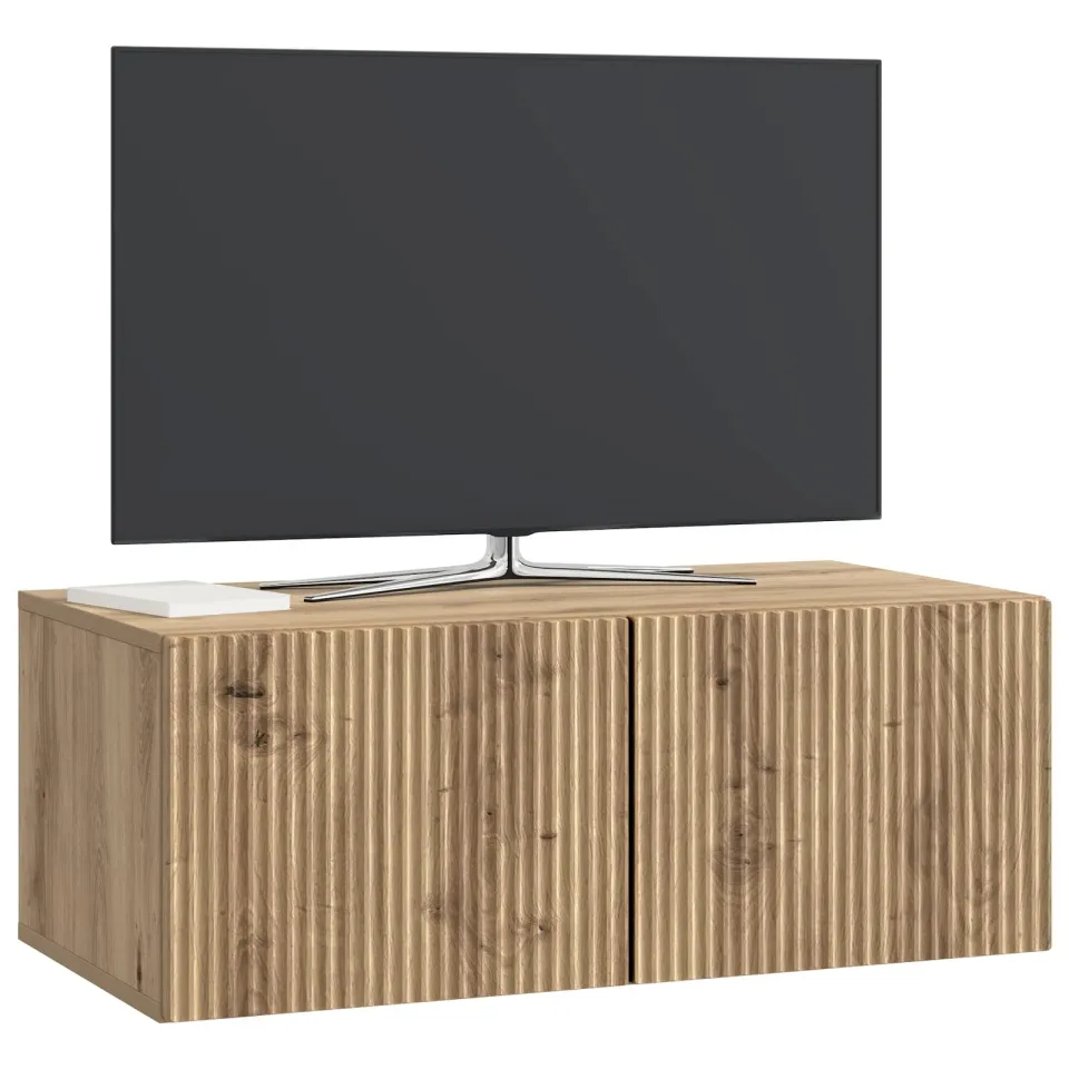 vidaXL Wandbeugel TV-kast 78,5 x 41 x 30 cm Artisanaal eiken Bruin