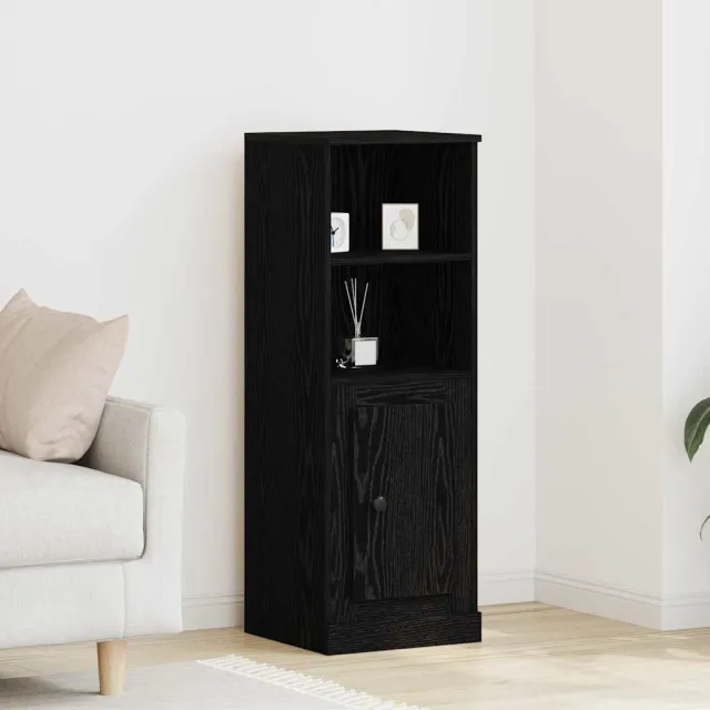 vidaXL Highboard Zwart Eiken 36 x 35,5 x 103,5 cm Bewerkt hout, foto 2
