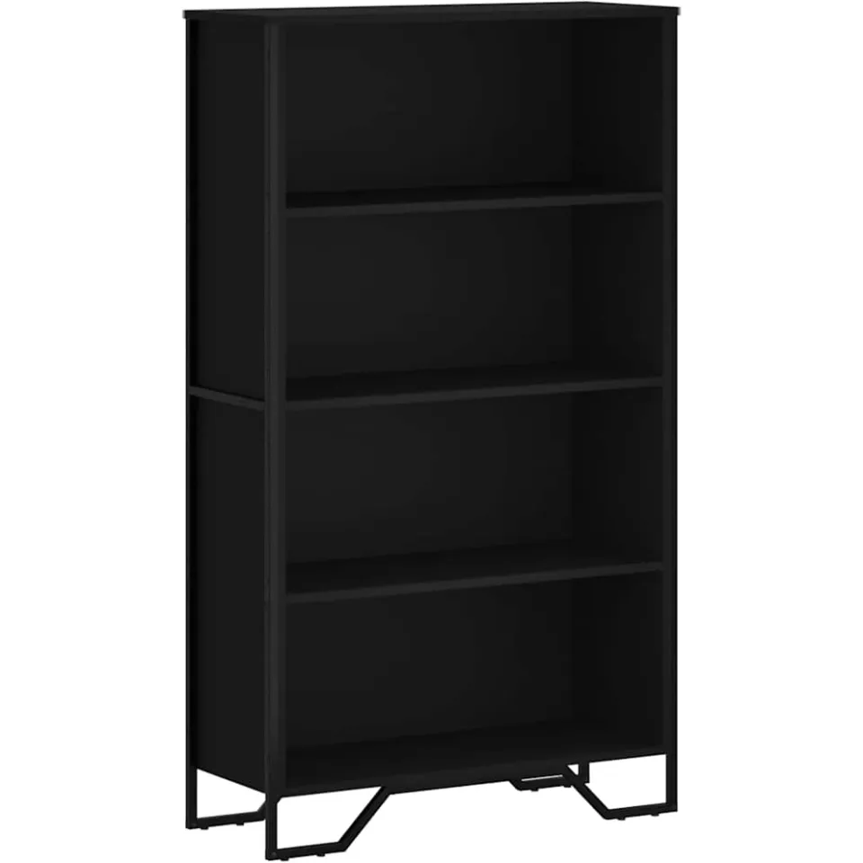 vidaXL Boekenkast 80x31x137,5 cm bewerkt hout zwart, foto 3
