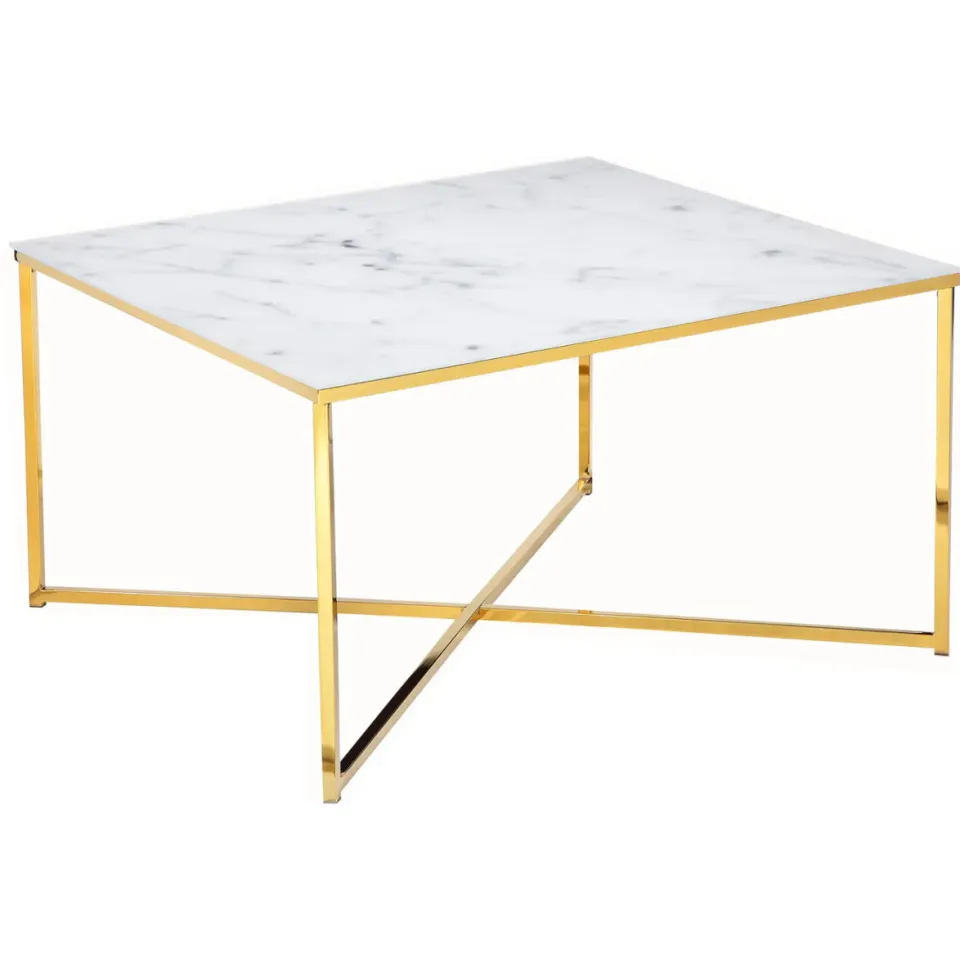 salontafel Nuray wit-goud, foto 2