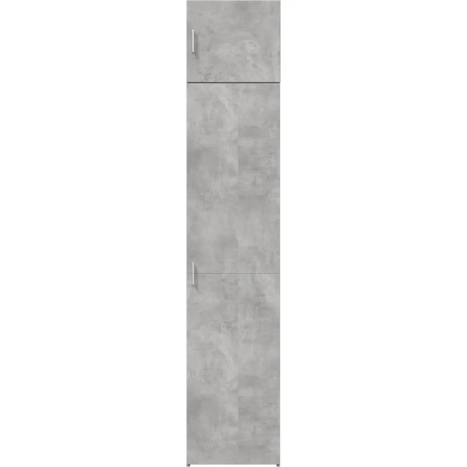vidaXL Opbergkast smal 45x42,5x225 cm bewerkt hout betongrijs