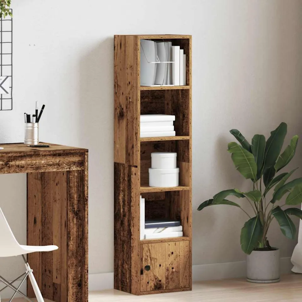 vidaXL Boekenkast 31x24x127 cm bewerkt hout oud houtkleurig bruin, foto 2
