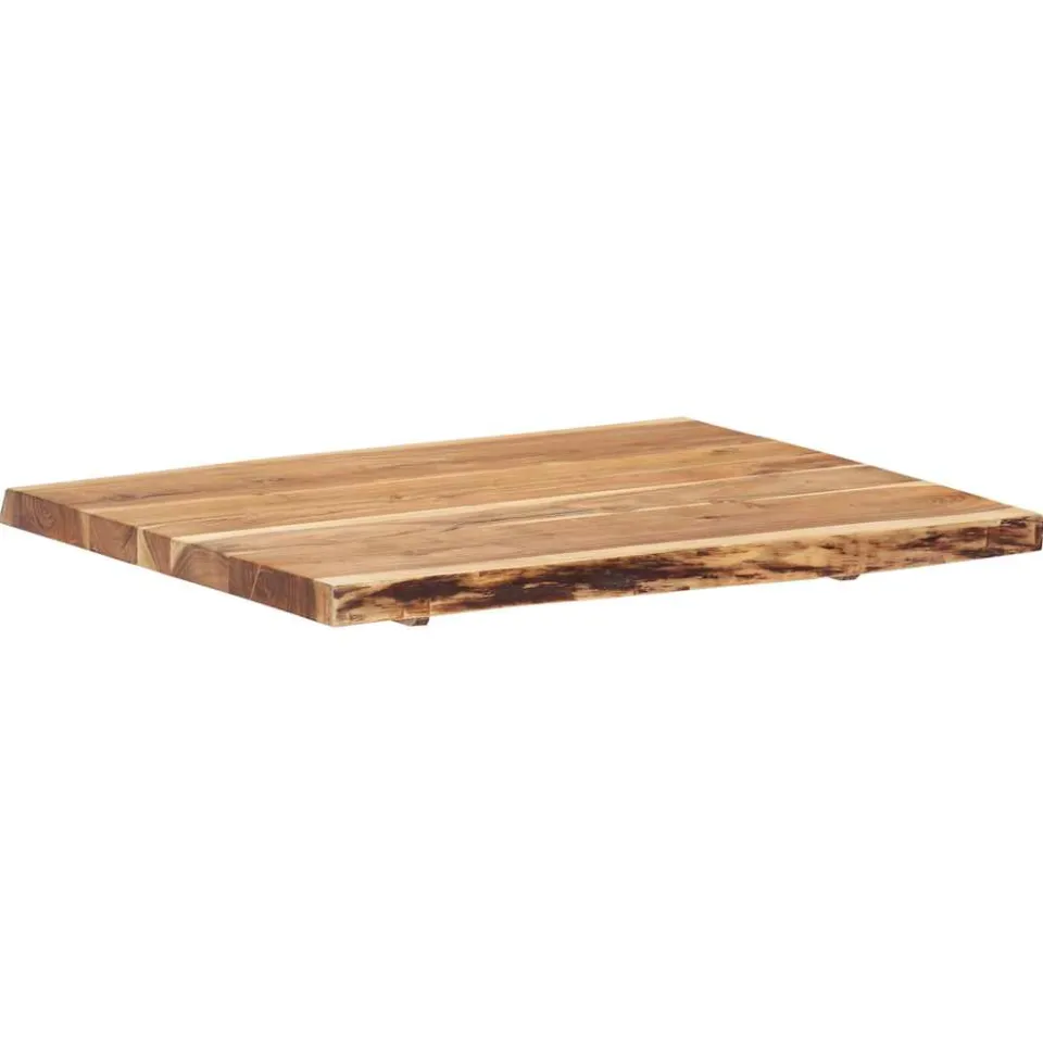 vidaXL Tafelblad 80x(50-60)x3,8 cm massief acaciahout Bruin