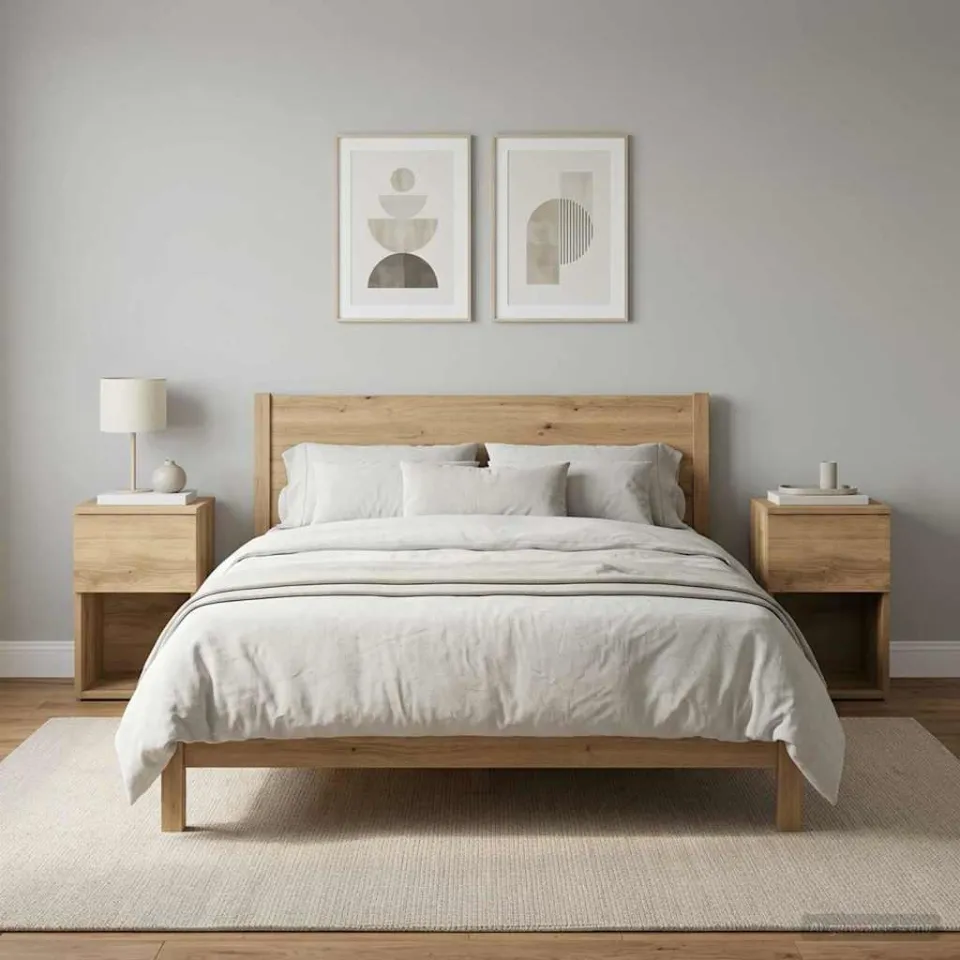 vidaXL Bed kast 2 st Artisanaal eiken 29 x 31,5 x 49 cm Bewerkt hout, foto 4