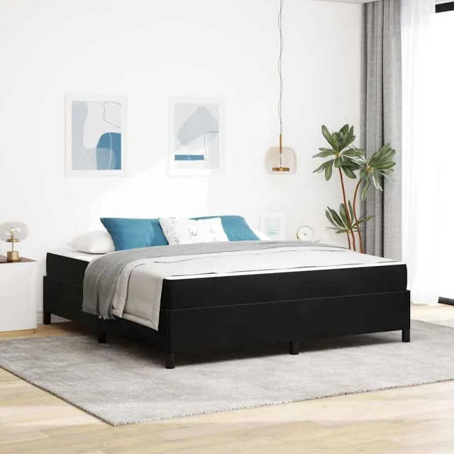 vidaXL Bedframe Zwart 180 x 200 cm Stof